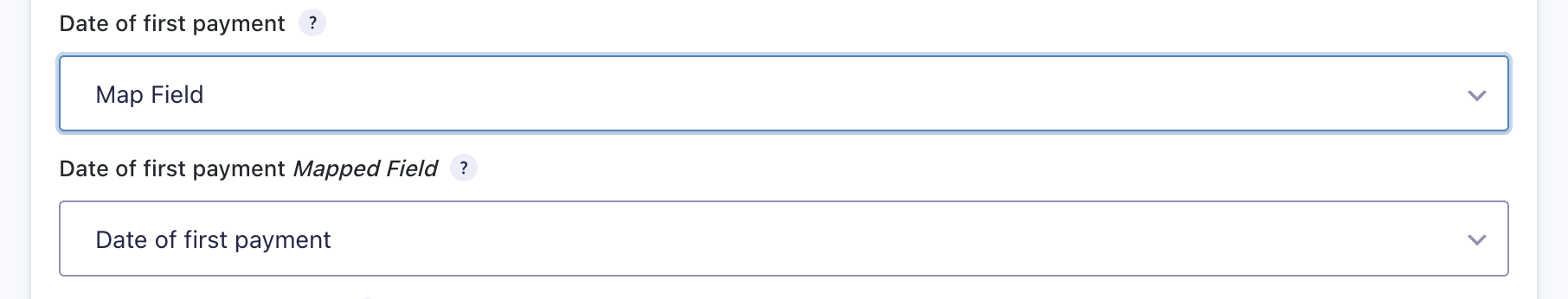 start date feed settings