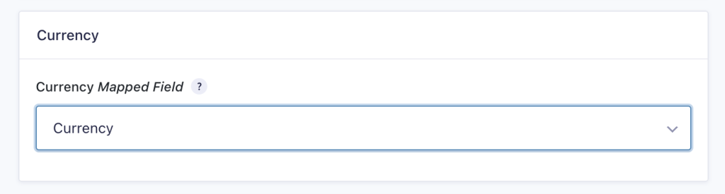 WPdirectdebit currency field mapping